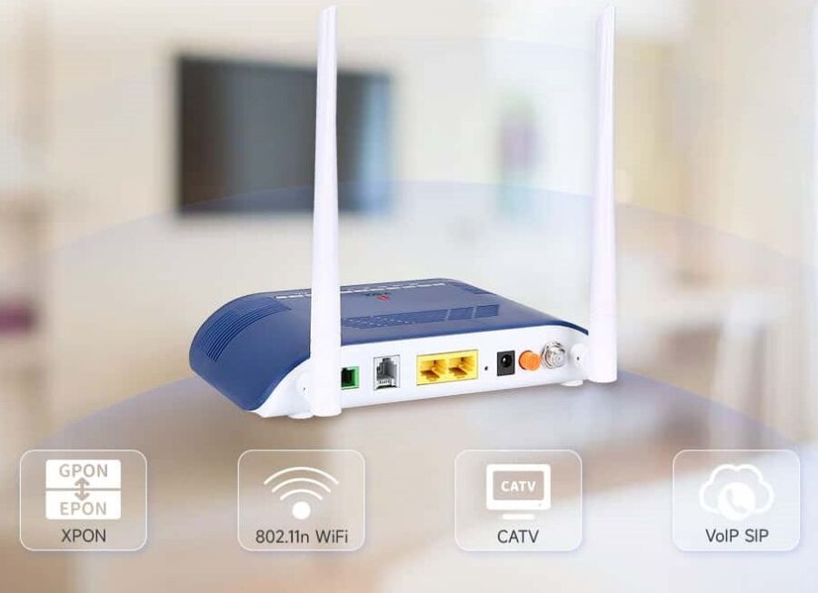 1GE+1FE+1POTS+CATV+Wi-Fi 4 ONU VSOL - 4