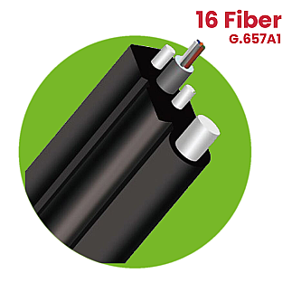 FİBER OPTİK HAVAİ (ÇELİK ASKI TELLİ) 16 CORE (TÜPLÜ) - fiberden