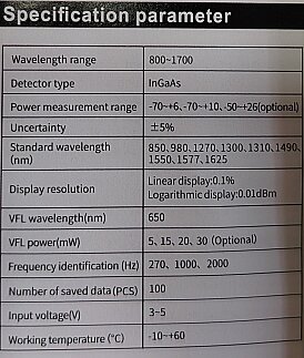 GUANGYAN Y9 İŞLEVLİ FİBER OPTİK GÜÇ ÖLÇER OPM + VFL +LAZER - 6