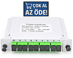 PLC Splitter Kaset Tipi-1/8-SC/APC - fiberden