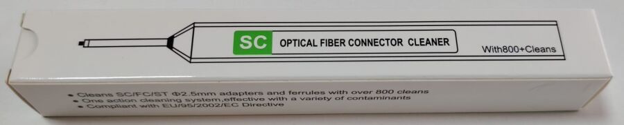 SC/FC/ST 2.5 MM FİBER OPTİK KONNEKTÖR TEMİZLEME KALEMİ (800+) - 1