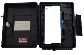 DAĞITIM KUTUSU (1/32 APC SPLİTTER İÇİNDE ÇAKILI) SİYAH - fiberden