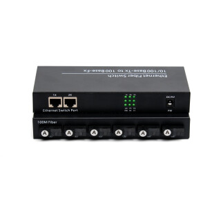 Fiber Optik Switch 6 Port SC (100Mbps) - fiberden