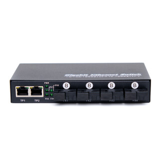 Fiber Optik Switch 4 Port SC (Full Gigabit) - fiberden